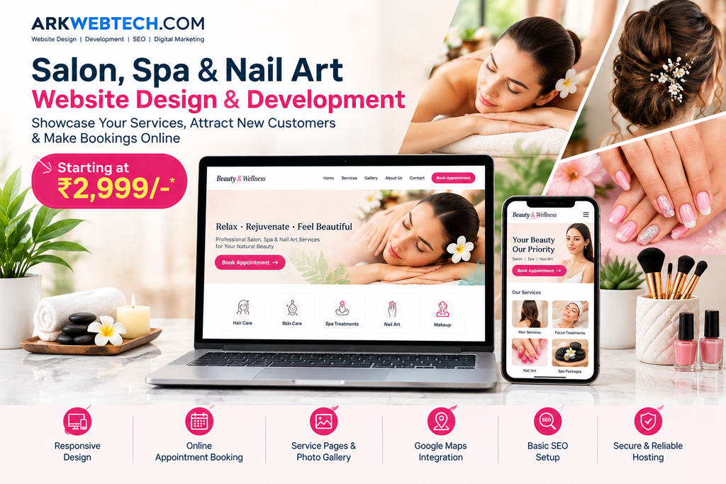 Salon Spa Nail Art Website Banner